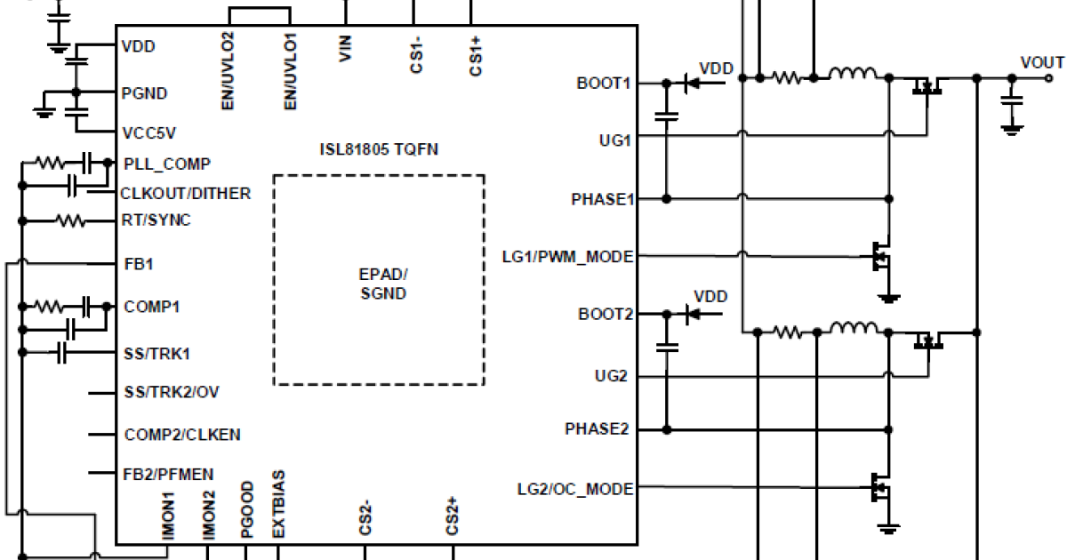 ISL81805 - Typical Application ISL81805 - Typical Application